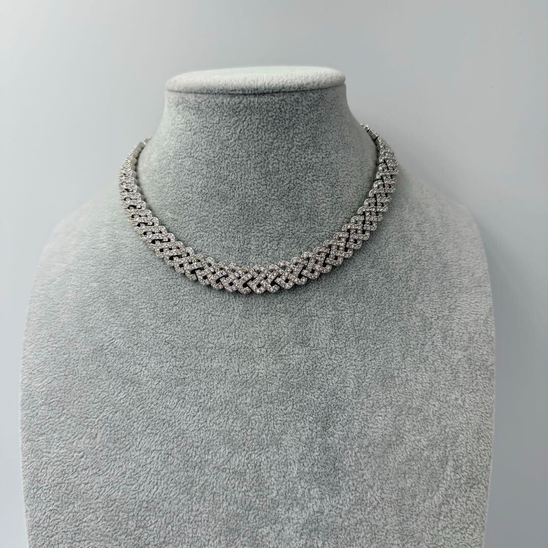 【ケース付き】Swarovski ネックレス　イヤリング　diamanta 希少 ケース付き】Swarovski ネックレスイヤリングdiamanta 希少