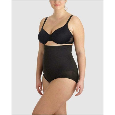 2XL Miraclesuit Adjust Fit Hi Waist Slip Plus Extra Firm Control Schwarz 2935-1