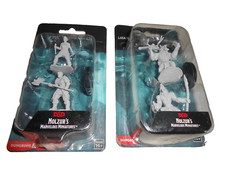 Two Unopened Dungeons  Dragons Nolzurs Miniatures Orc Barbarian  Lizardfolk