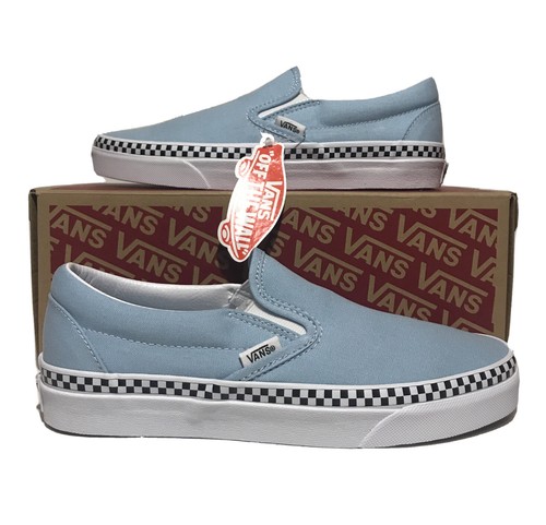 vans cool blue check foxing