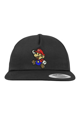 Youth Designz Kinder Cap Mario Kappe Snapback Luigi Yoshi Gaming Nerd Lustig Fun