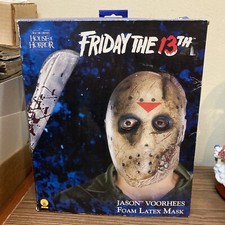 Friday the 13th Jason Voorhees Foam Latex Mask House of Horror