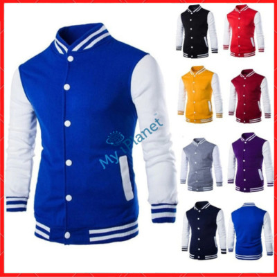 S-6xl Übergröße College Baseball Jacken Mantel