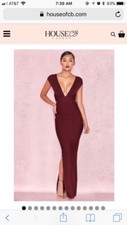 House of CB Alyssa maroon / burgundy dress size small.  