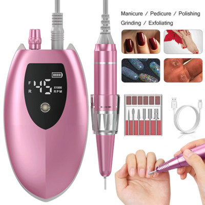 Professional Brushless Nail Drill Machine Rechargeable Portable Manicura Tool KS