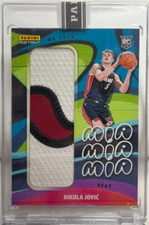 Nikola Jovic 2022-23 Panini Instant NBA My City RC Jumbo 3 Color Patch #'d 2/10
