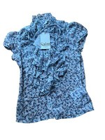 Saint Tropez Shirt Bluse Gr. XS Blau