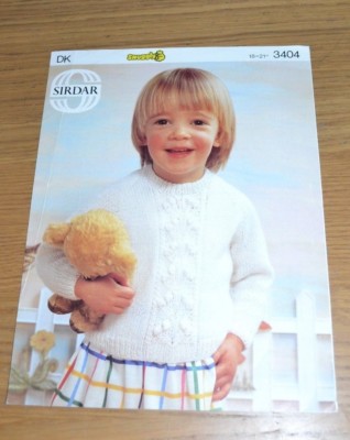 SIRDAR * DK * KINDER PULLOVER * STRICKANLEITUNG * 3404
