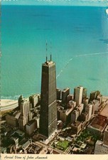 Postcard Aerial View of John Hancock Center Chicago Illinois, IL