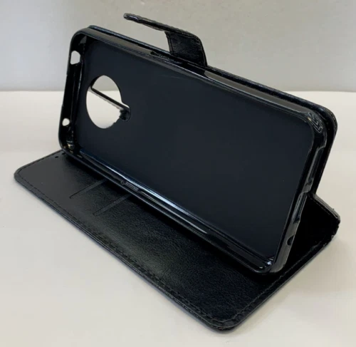 Nokia G10/G20/6.3 Black Book Case Flip with Strap + 10D Tempered Glass Protector - Image 4 of 4