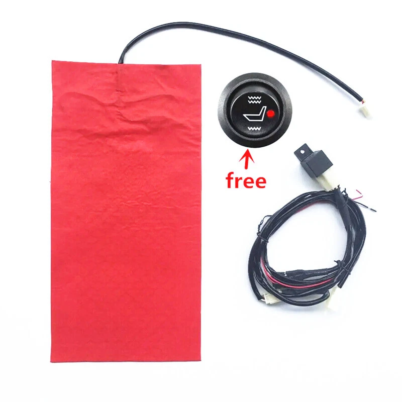 Cubierta térmica de asiento de fibra de carbono para motocicleta almohadilla térmica cable de calefacción de fibra de carbono Foto 3 de 4