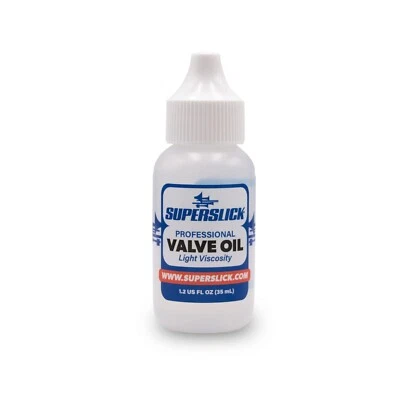 Superslick Valve Oil 1.2 oz Premium Fast Brass Valve Slide and Piston Key Oil