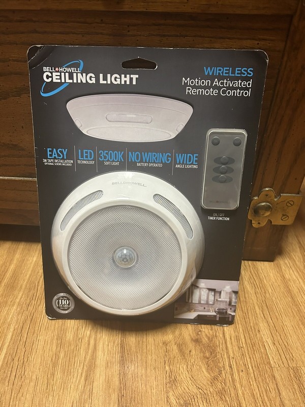 bell and howell wireless ceiling light with remote