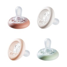 Breast Like Pacifier 0-6 Month Pack of 4 Tommee Tippee Months Design