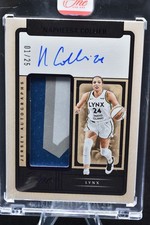 2025 Panini One And One Jersey Auto Napheesa Collier Purple 01/25 3 Color Patch