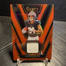 2025 Panini Select Jayden Higgins Red Prizm Rookie Swatches #RSW-JHS Texans RC