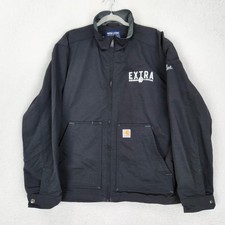 Carhartt Jacket Mens XL Black Super Dux Relaxed Fit Softshell Full Zip 0J5534-M