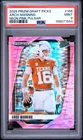 2025 PANINI PRIZM DRAFT PICKS NEON PINK PULSAR #166 ARCH MANNING 15/15 PSA 9