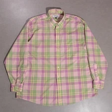 Murray's Toggery Shop Nantucket Reds Plaid Button L/S Shirt Men's XL USA Made