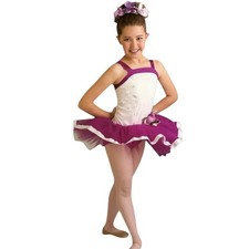 Isn't She Lovely Child 14 CXL Dance Costume Magenta Embroidered Ballet Tutu New