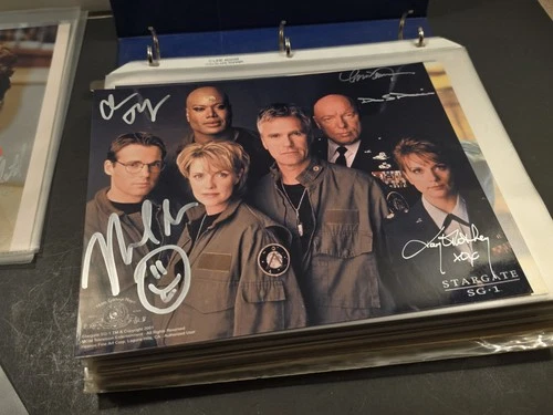 Rare Stargate SG-1 Cast Signed 8x10 by Many Cast Members Throughout 2001