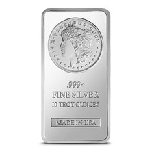 10 oz SilverTowne Morgan Silver Bar (New) 97.22 per troy oz