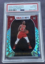 2020-21 Panini NBA Hoops - Onyeka Okongwu #225 Teal Explosion (RC) PSA 10