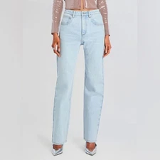 Ser.o.ya Retrofete Brooklyn High Rise Straight Jean Oasis