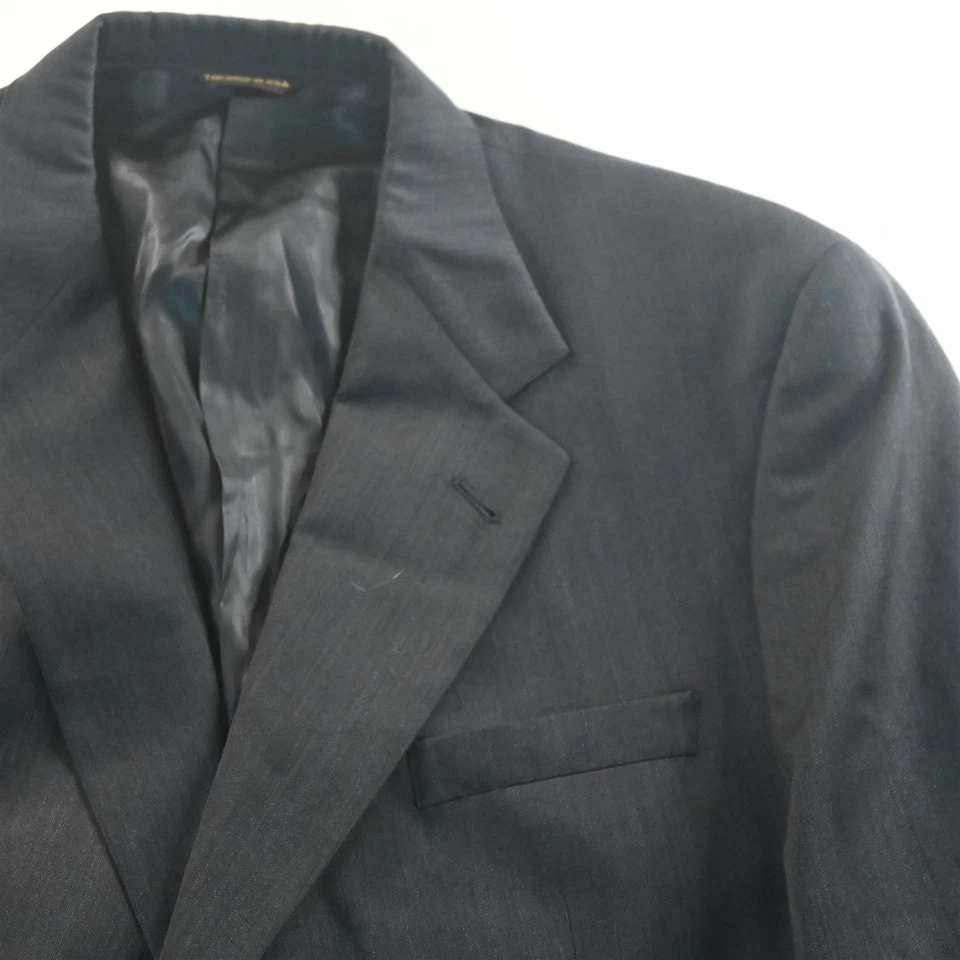 Austin Reed 46R 42x29 Azul Marino 100% Lana Hecho en EE. UU. Para Hombres Chaqueta Pantalones Traje Foto 3 de 4