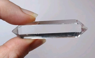 Klar Quarz Kristall Doppelabschluss Spitze Mineral schönes Mineral DT