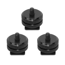 Camera Hot Shoe Adpater Mount, 3Packs, Aluminium Alloy, Oxidation Treatmen, C...