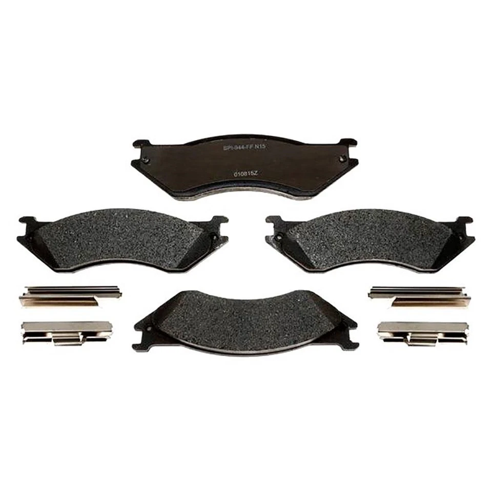 Kit dianteiro rotor de freio e cubo e pastilhas de freio metálicas para 1998 Dodge B1500 - Imagem 2 de 4