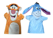 Disney Baby Melissa And Doug Tigger  Eeyore Plush Hand Puppet 2 Pack