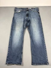 Wrangler Jeans Mens Size 38x30 Blue Relaxed Boot Cut Denim