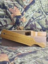 New Custom Made Turkey Box Call Made From Bocote With Yellow Heart Paddle