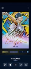 Topps Bunt Fire 21 Casey Mize Gold Signature Legendary DIGITAL