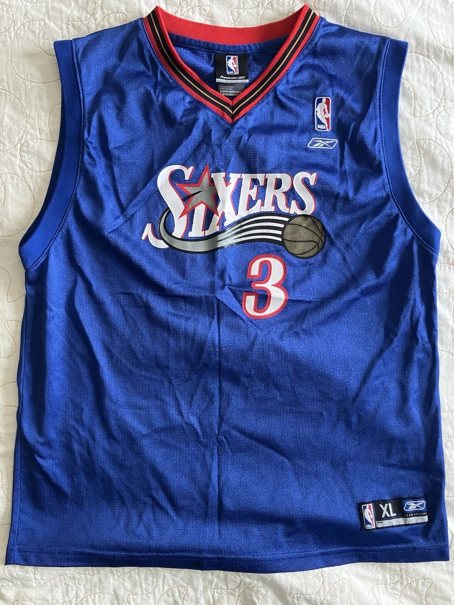 Reebok Allen Iverson Blue NBA Fan Apparel & Souvenirs for sale | eBay