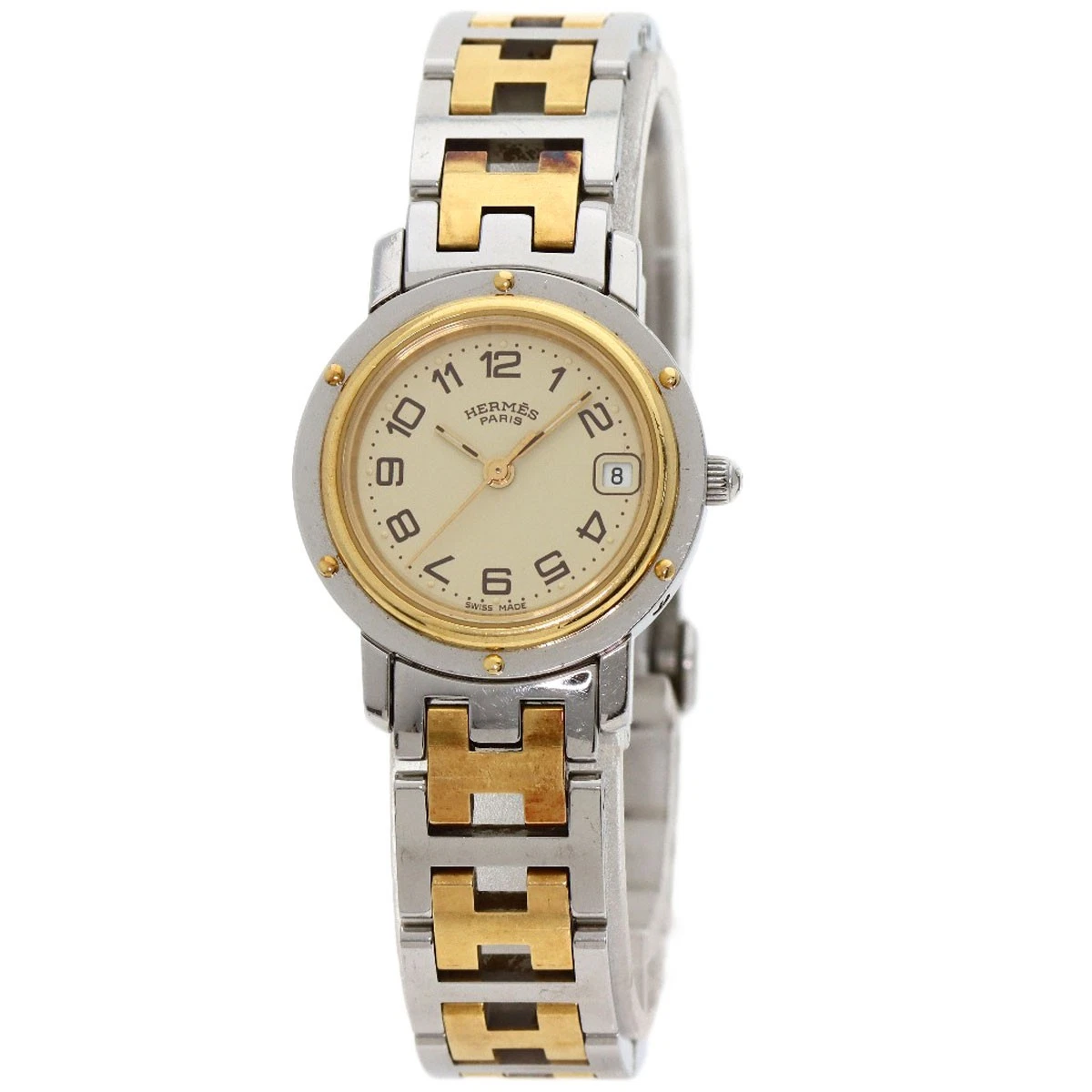 HERMÈS HERMES Orologi Clipper CL4.220 Acciaio Inox SSxGP Donna