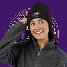 Big Dreamer Cozy Pom-Pom Knit Cap Embroidered Hat for Winter Warm Cap Fashion