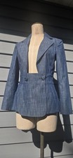 Chanel Vintage 2009 Collection Denim Buttons Jacket Size 40 Paris P34755V24900