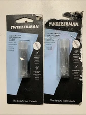 2 Pack Tweezerman Brow Razor Replacement Blades | Facial Eyebrow Blades