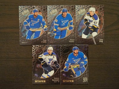 St. Louis Blues Teamset (3x Base, 2x Stars) SkyBox Metal Universe 2022-2023