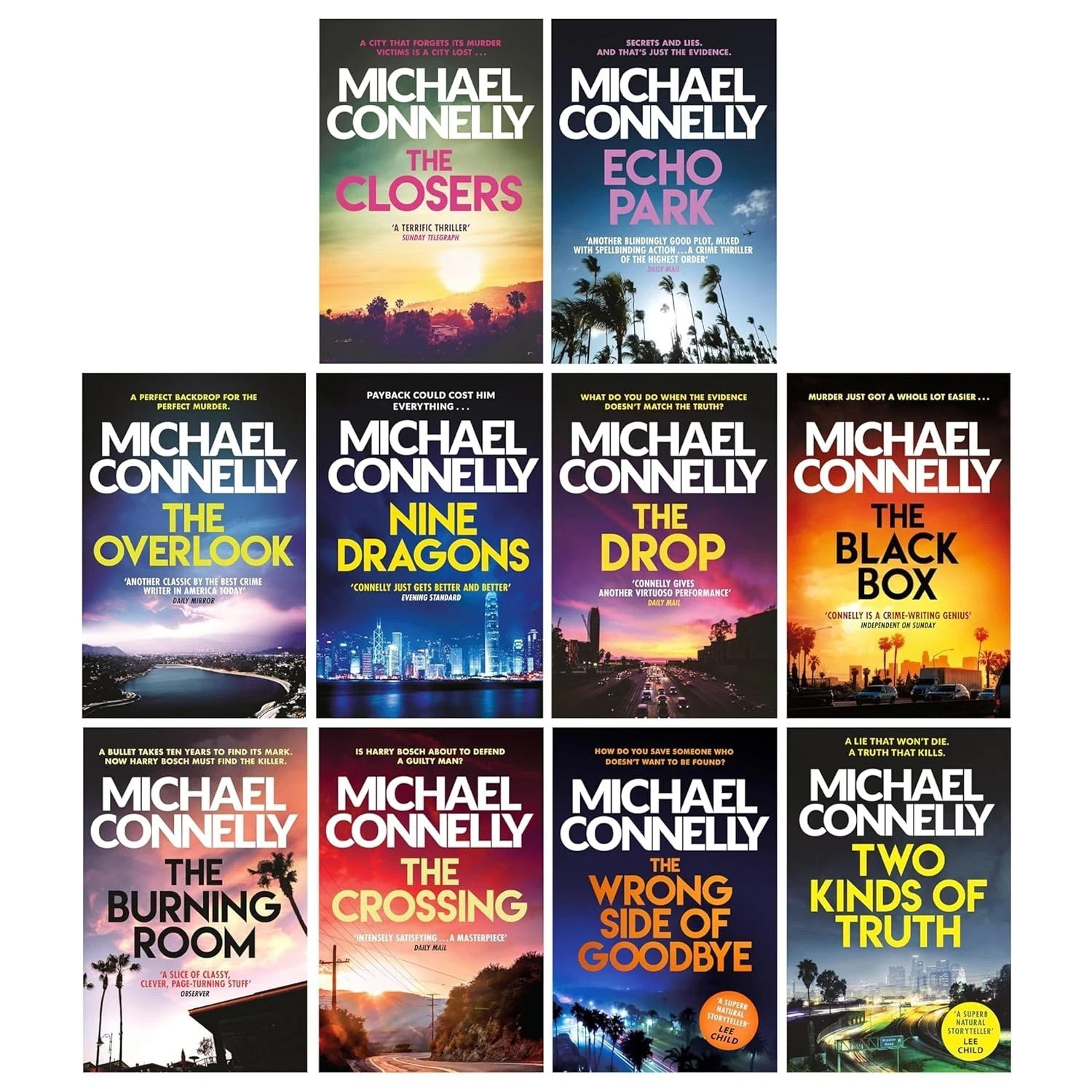 Michael Connelly Harry Bosch Series 10 Books Collection Set (Book 11-20) Burning - Image 7