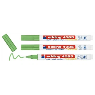 [4-4085074-3] edding Lot de 3 Marqueurs craie liquide 4085 vert métallisé 1-2 mm - Photo 1/4