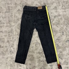 Vintage 90s Levi  s Men  s Black 550 Denim Jeans - Size 34x32 Orange Tab 