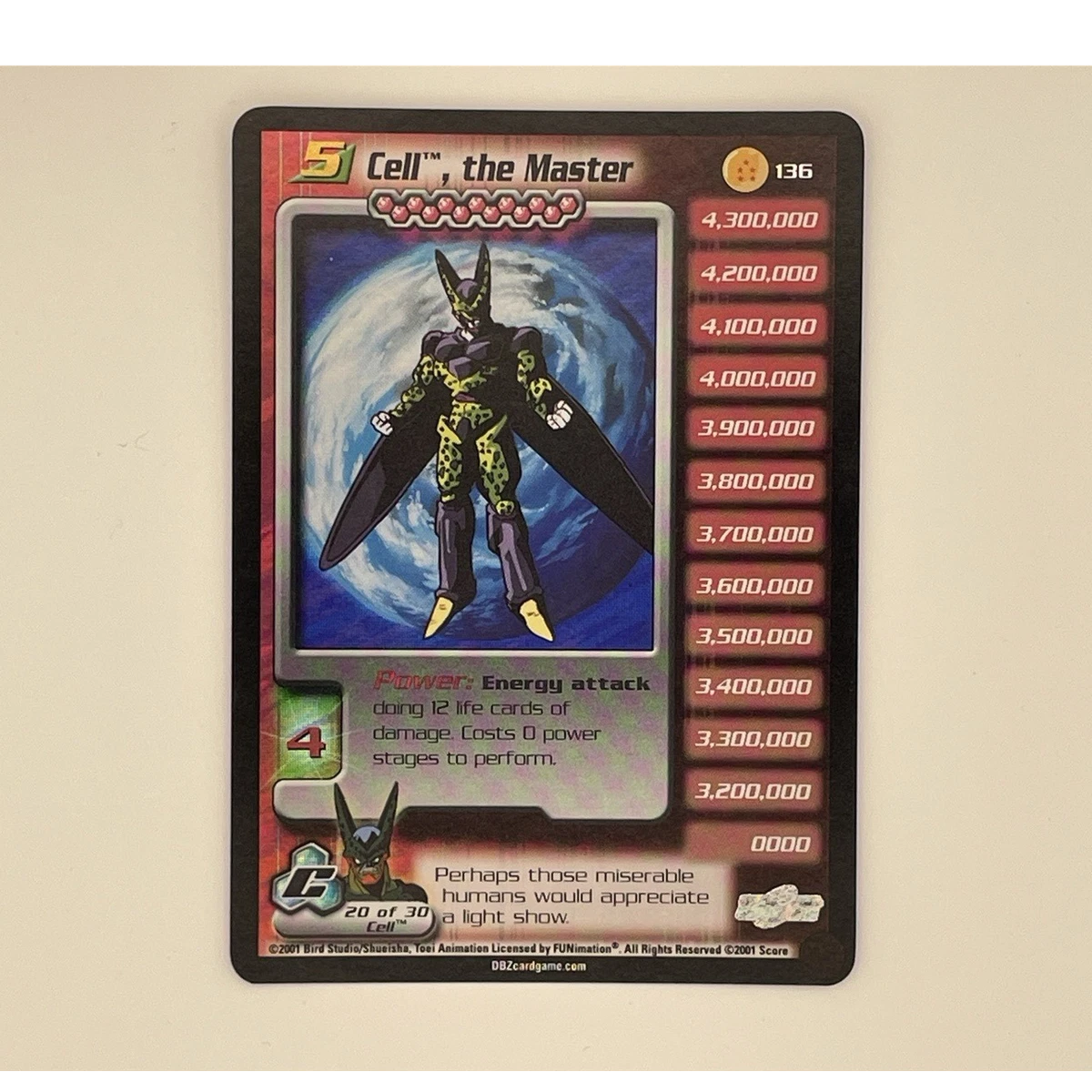 Dragon Ball Z TCG Near Mint or Better Ultra Rare Individual