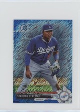 2017 Bowman Chrome Minis Prospects Blue Shimmer Refractor Starling Heredia 4g3