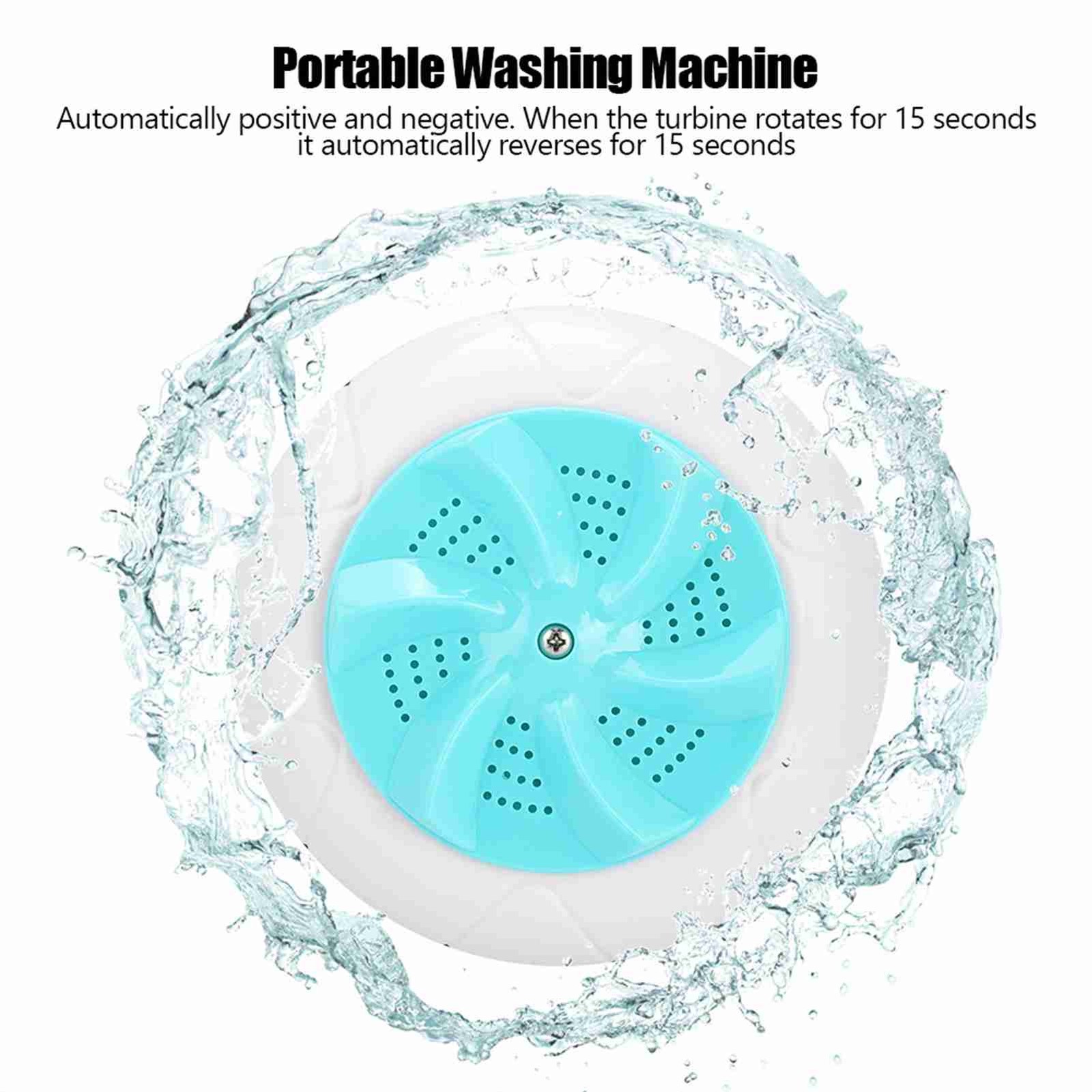 Mini Portable Washing Machine Compact Ultrasound Cleaning For Travel