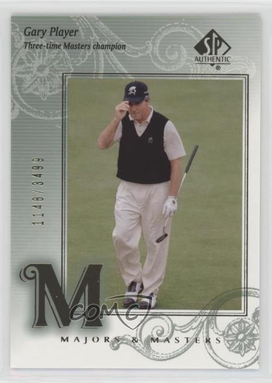2002 SP Authentic Majors & Masters 1148/3499 Gary Player #119 0x3f