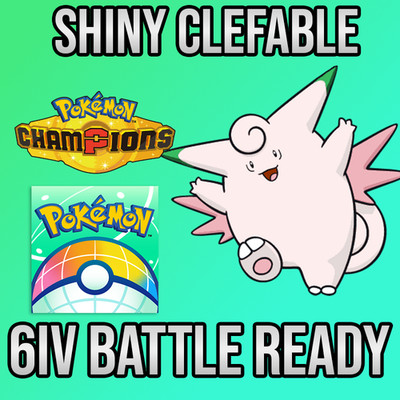  6IV SHINY Clefable + EVS  POKEMON HOME Champions Online delivery 